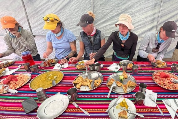 Almuerzo en ruta Salkantay